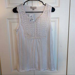 Tank with Lace Design